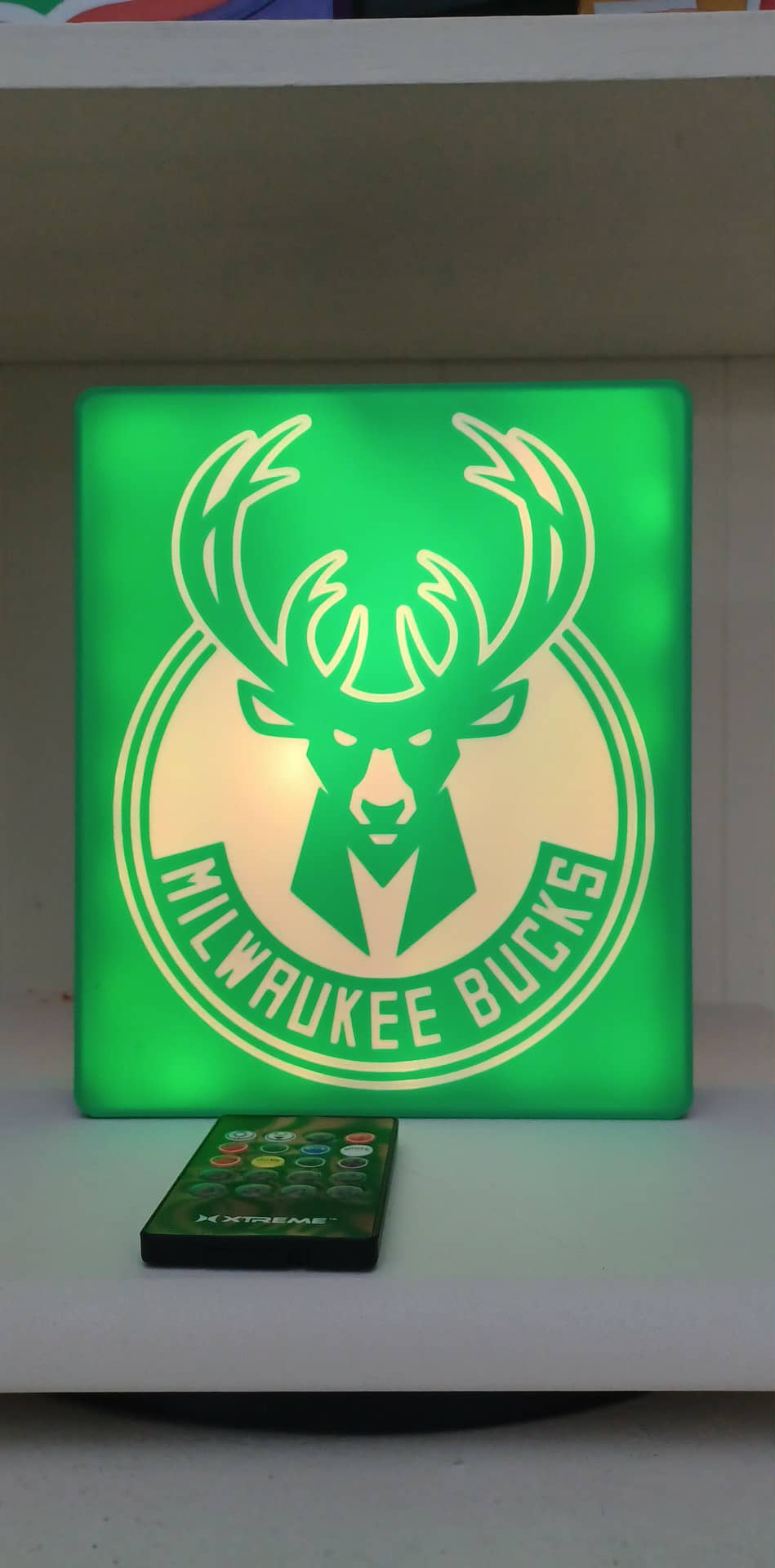 Bucks rectangle LED light box – custom 3D printed – Lit Layer Creations